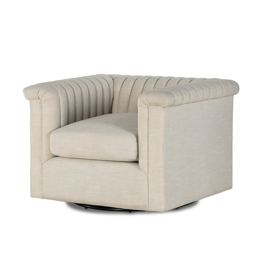 Watson Swivel Chair-Cambric Ivory