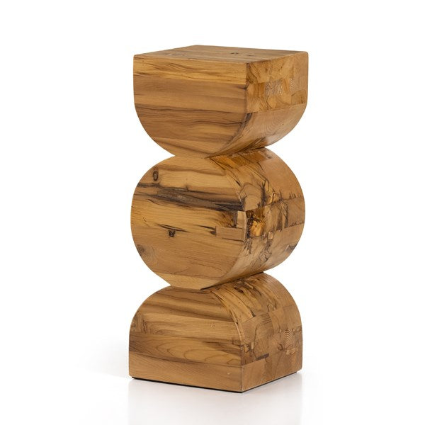 Curva Pedestal-Natural Reclaimed Pine