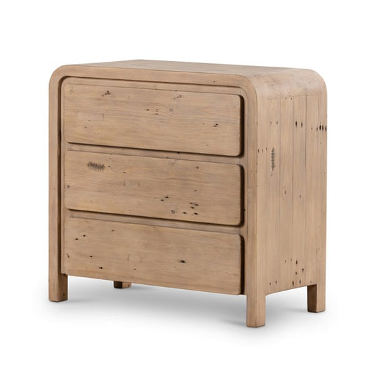 Everson 3 Drawer Dresser-Scrubbed Teak