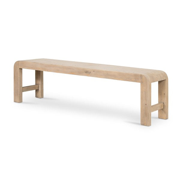 Everson Dining Bench-Scrubbed Teak