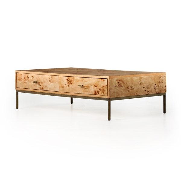 Mitzie Coffee Table-Amber Mappa Burl