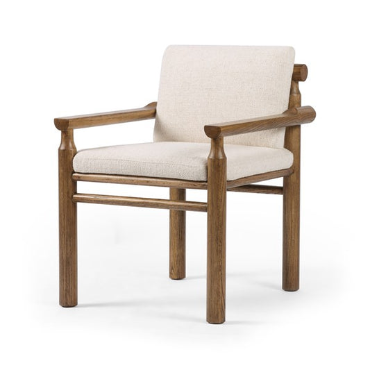 Felize Dining Armchair-Omari Natural