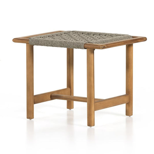 Phoebe Outdoor Accent Bench-Natural Teak