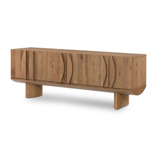 Pickford Media Console-Dusted Oak Veneer