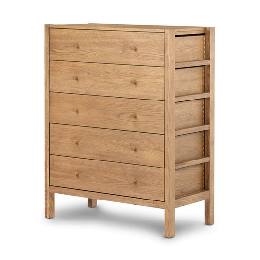 Meadow 5 Drawer Dresser-Tawny Oak