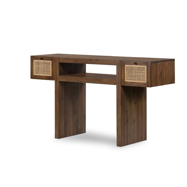 Golda Console Table-Saddle Tan