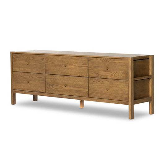 Meadow Media Console-Tawny Oak