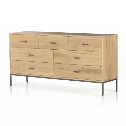 Marta 7 Drawer Dresser-Dry Wash Poplar