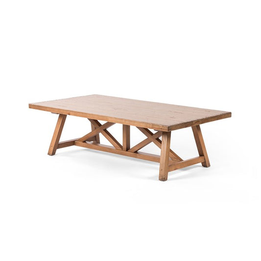 Trellis Coffee Table-Waxed Pine