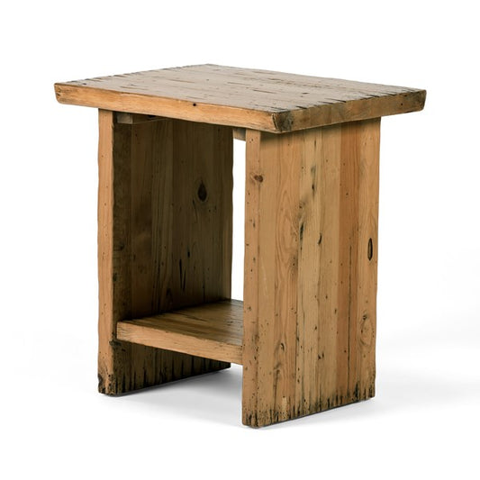 Tosa End Table-Weathered Pine