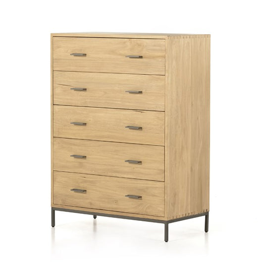 Marta 5 Drawer Dresser-Dry Wash Poplar