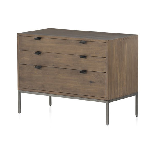 TREY LARGE NIGHTSTAND - AUBURN POPLAR