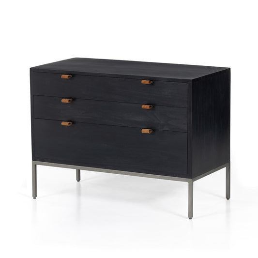 TREY LARGE NIGHTSTAND - BLACK WASH POPLAR