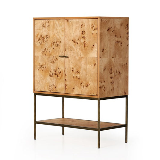 Mitzie Cabinet-Amber Mappa Burl