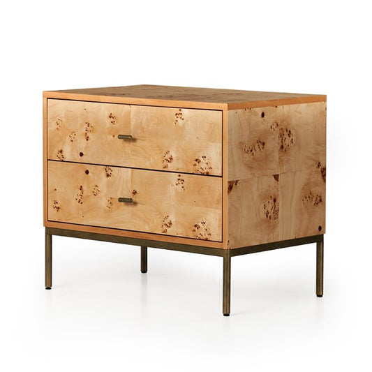 Mitzie Nightstand-Amber Mappa Burl