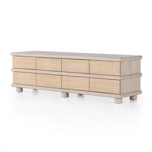 Hilary Media Console-Natural Mango