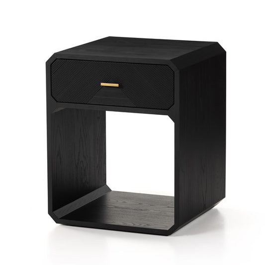 CASPIAN NIGHTSTAND - BLACK ASH VENEER