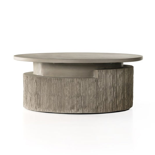 Huron Outdoor Coffee Table-Txtrd Flint