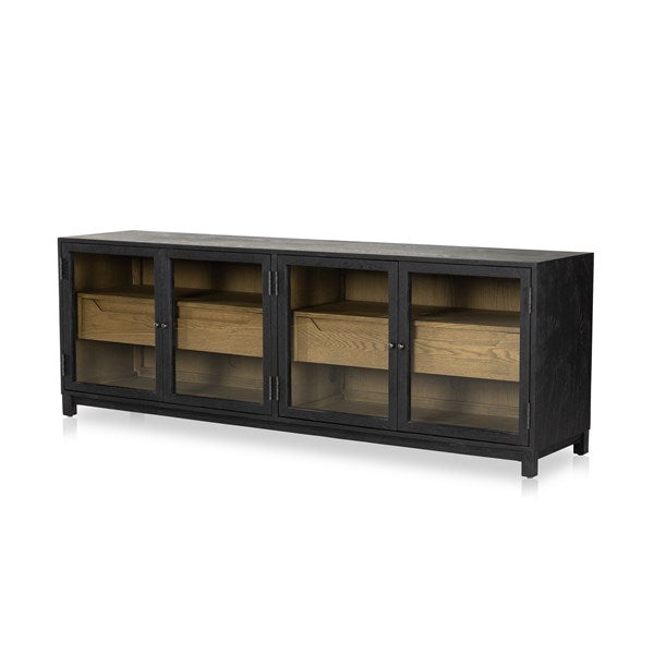 Millie Media Console-Drifted Matte Black