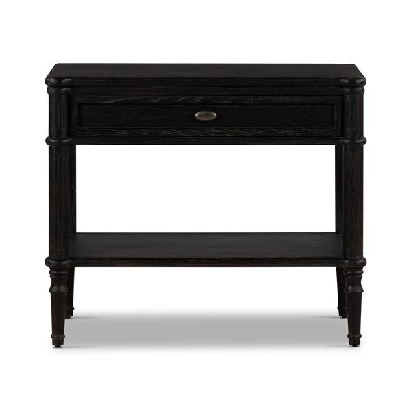 TOULOUSE NIGHTSTAND - DISTRESSED BLACK