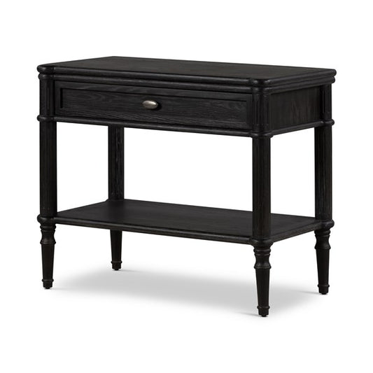 TOULOUSE NIGHTSTAND - DISTRESSED BLACK