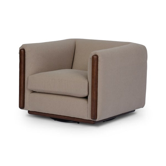 Hoyte Swivel Chair-Bahari Sand