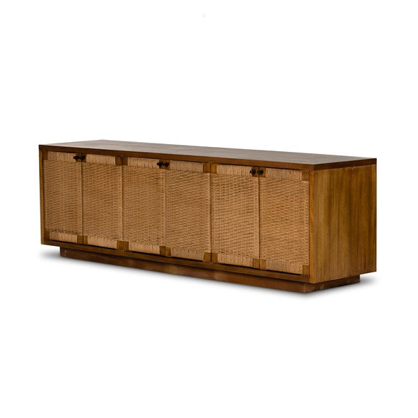 Macklin Media Console-Light Mahogany