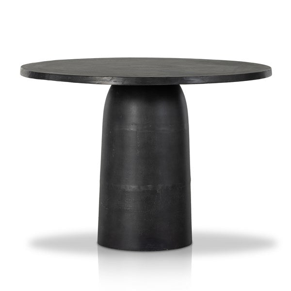 Basil Outdoor Dining Table-42"-Aged Grey