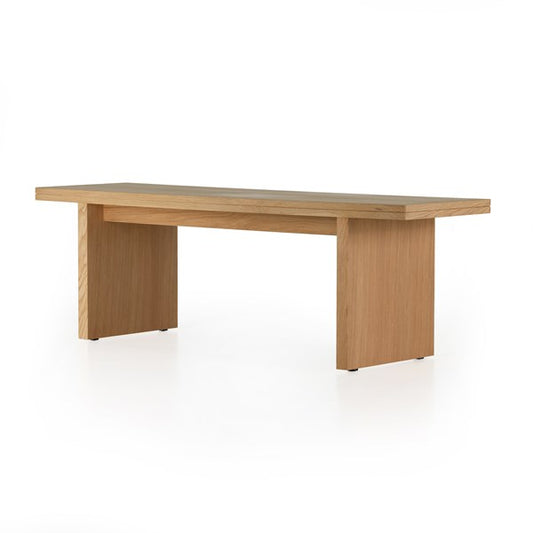 Lars 59" Dining Bench-Natural Oak