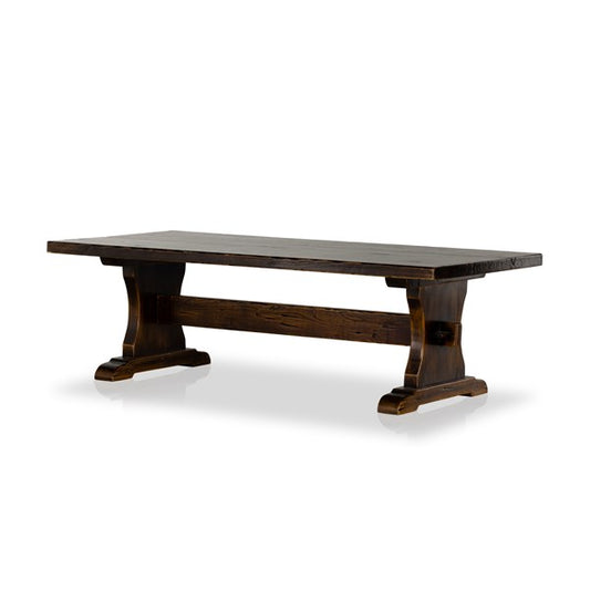 Trestle Coffee Table-Distressed Walnut