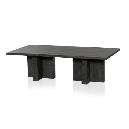 Terrell Outdoor Coffee Table-Aged Grey