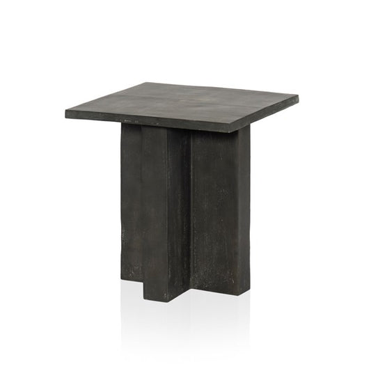 Terrell Outdoor End Table-Aged Grey