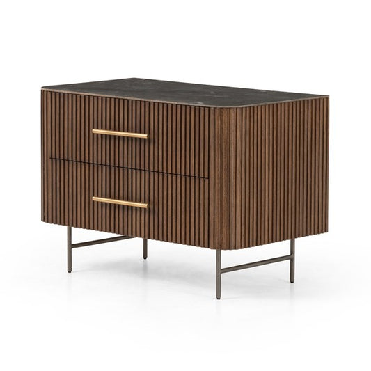 Fletcher Large Nightstand-Terra Brown