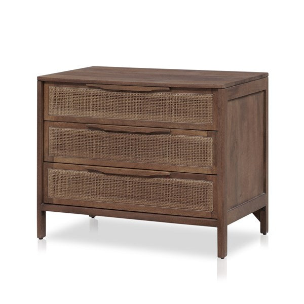 SYDNEY LARGE NIGHTSTAND - BROWN WASH MANGO