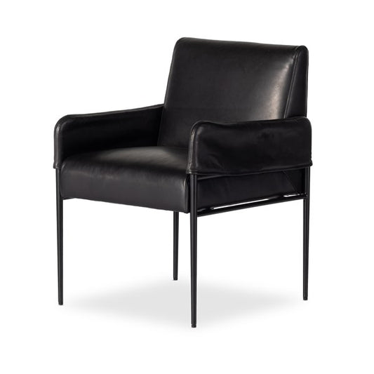 Brickel Dining Armchair-Antique Black