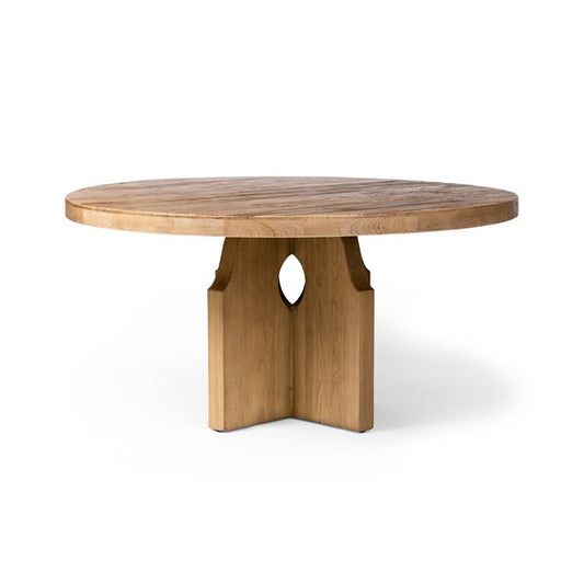 Allandale Round Dining Table-Natural Elm