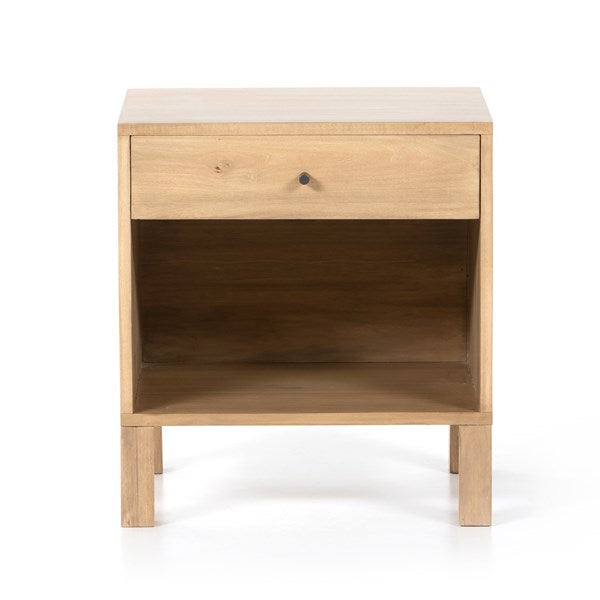 ISADOR NIGHTSTAND - DRY WASH POPLAR