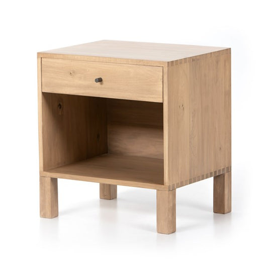 ISADOR NIGHTSTAND - DRY WASH POPLAR