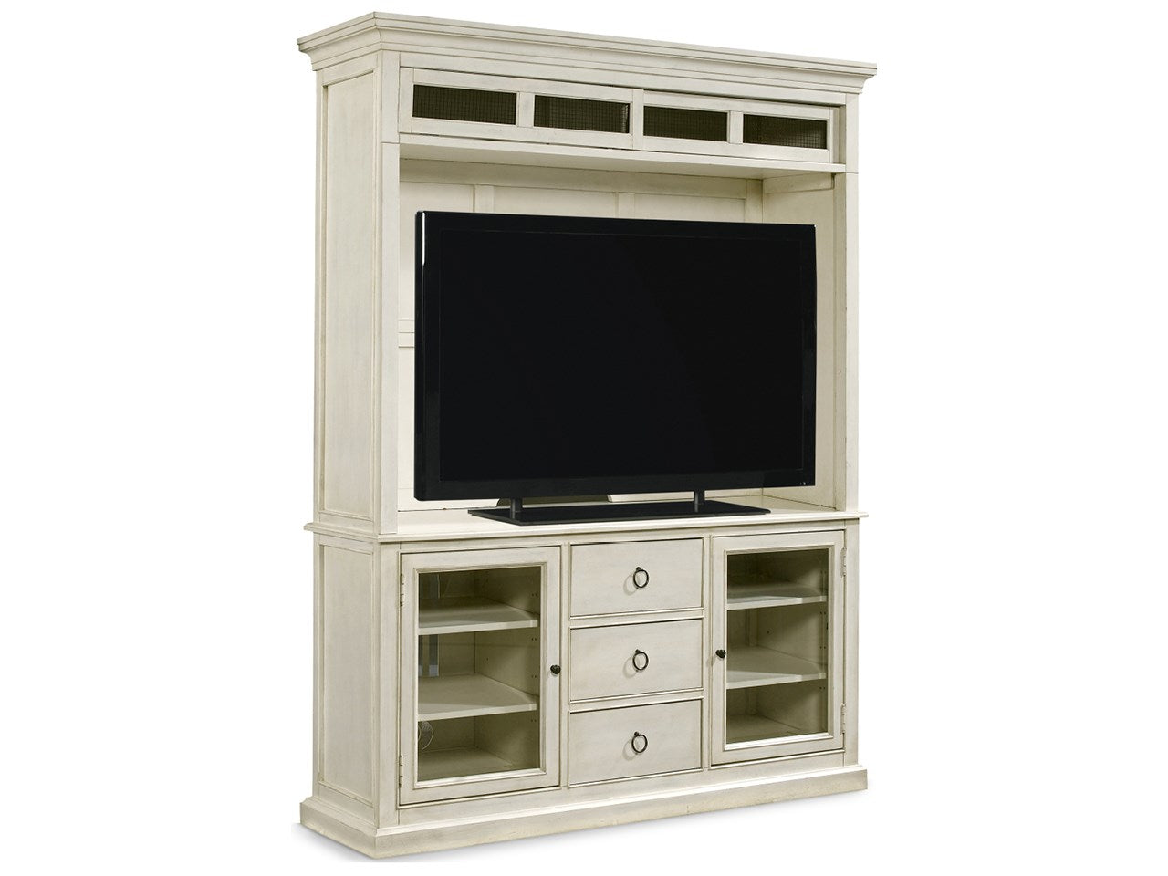 Entertainment Console with Hutch