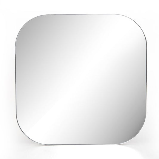Bellvue Square Mirror - Large Shinny Steel