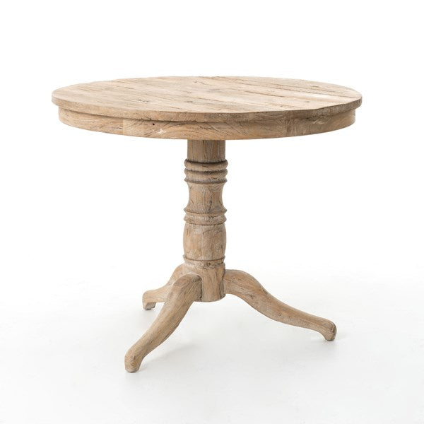 Round Occasional Table-Whitewash