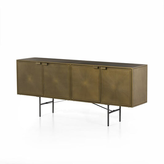 Sunburst Sideboard-Aged Brass