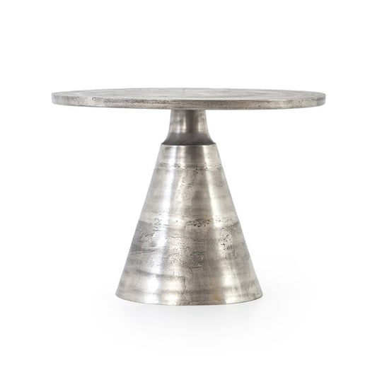 Mina Bistro Table-Raw Antique Nickel