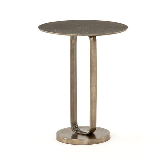 DOUGLAS END TABLE - AGED BRONZE