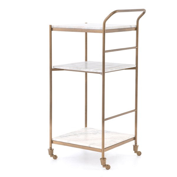 Felix Bar Cart-Antique Brass