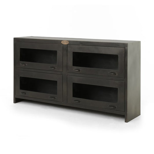 Rockwell Media Cabinet-Satin Black