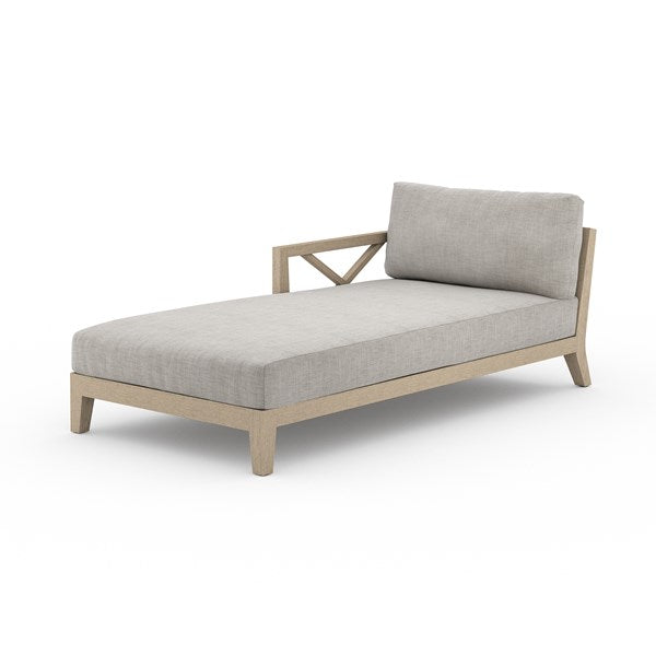 Huntington Outdoor Laf Chaise-Brown/Ston