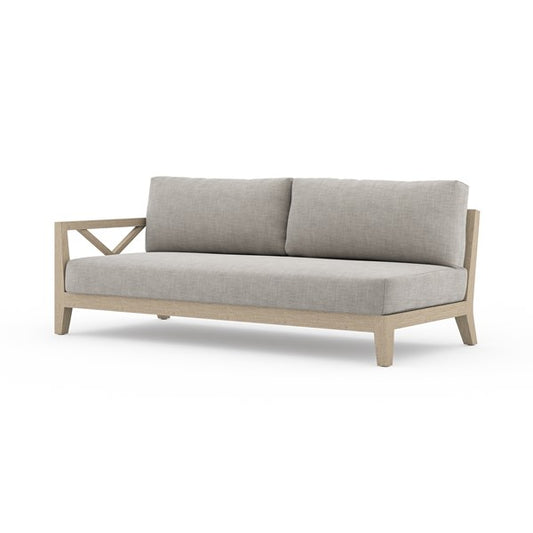 Huntington Outdoor Laf Sofa-Brown/Stone