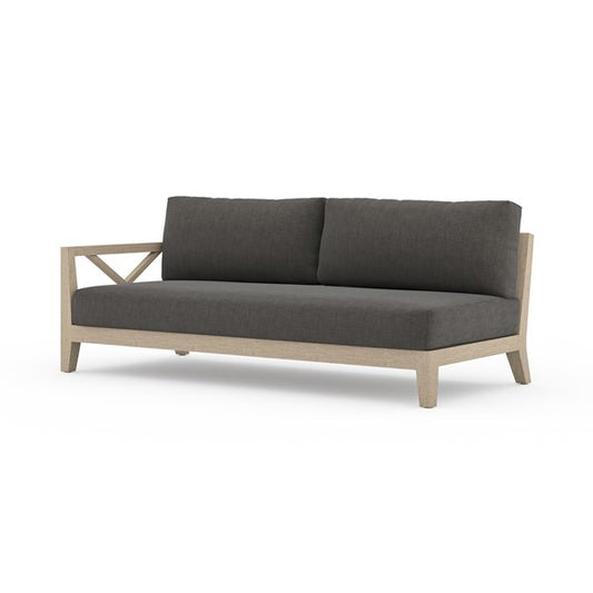 Huntington Outdoor Laf Sofa-Brown/Charco