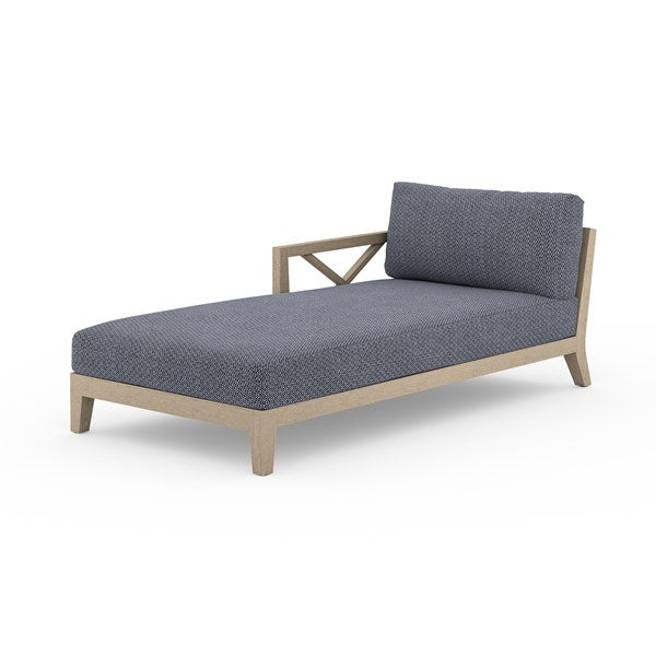 Huntington Outdoor Laf Chaise-Brown/Navy